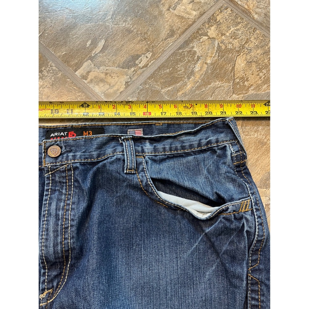 Ariat FR M3 Loose Fit Jeans Men 42x30 Blue Flame Resistant Workwear - Picture 6 of 9